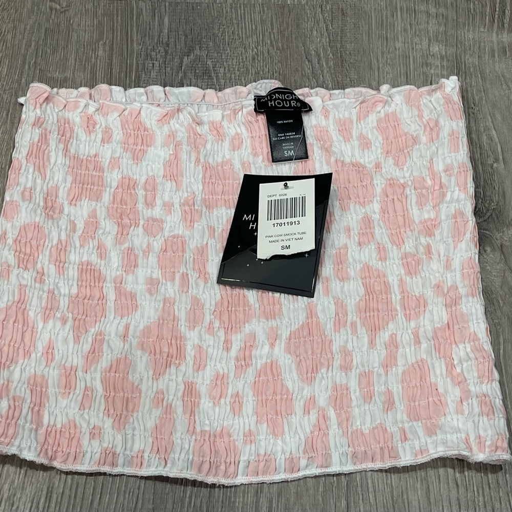 New Midnight Hour Small Pink Tube Top J44